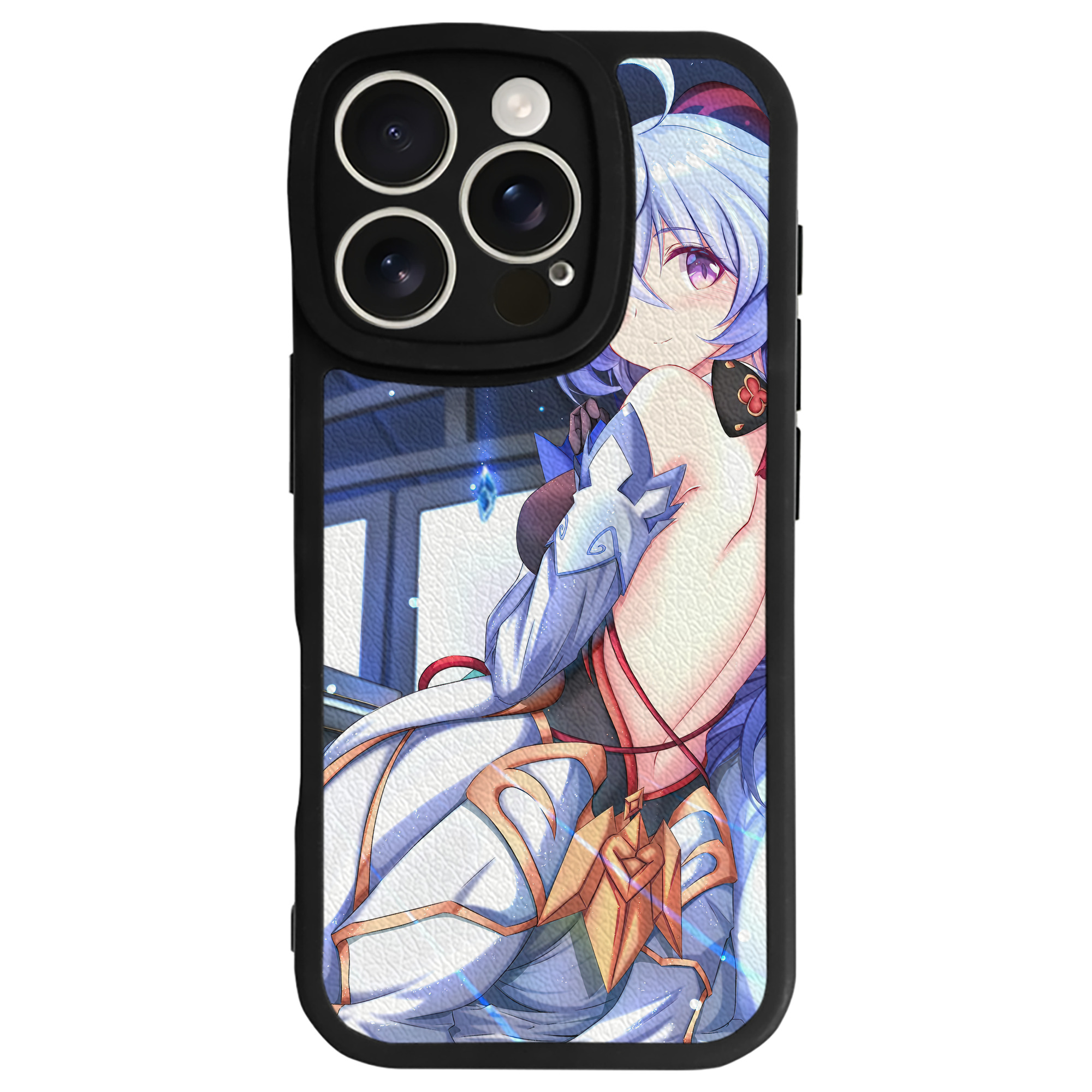 げんし神 genshin 【iPhone 16シリーズ対応】シリコンスマホケース（レザー調） 材質：シリコン